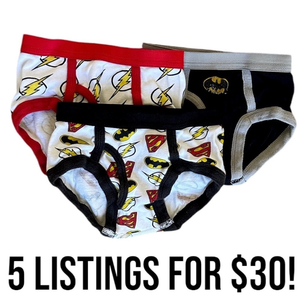 Justice League 2T/3T boys superhero undies, 3 pairs 

Bin Yy